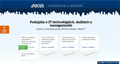 Desktop Screenshot of konferencie.efocus.sk