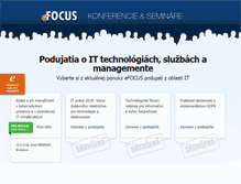 Tablet Screenshot of konferencie.efocus.sk